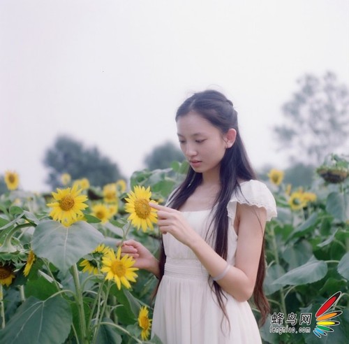 代码女神爆红网络 学拍清新脱俗少女人像