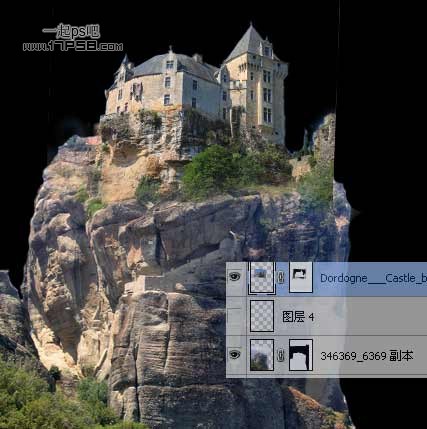 ps照片合成-合成悬崖上的城堡
