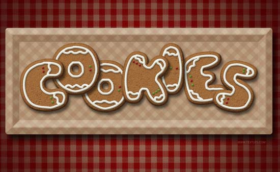 Gingerbread Cookies Text Effect