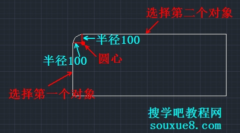 CAD教程：AutoCAD2013绘制圆角图文详解