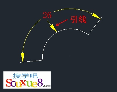 CAD教程：CAD2013弧长标注用于标注圆弧