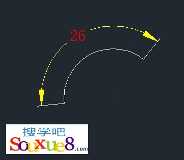 CAD教程：CAD2013弧长标注用于标注圆弧