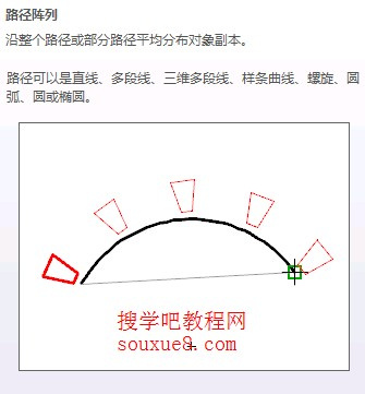 AutoCAD2013路径阵列 图老师