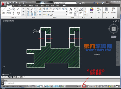 AutoCAD快速查看图形按钮  图老师