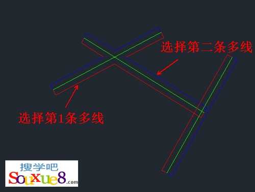 CAD教程：AutoCAD编辑与合并多线详解