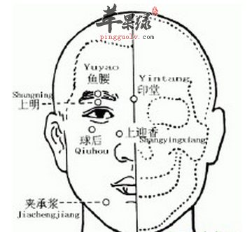 夹承浆穴的位置及图片_夹承浆穴的功效与作用_按摩手法