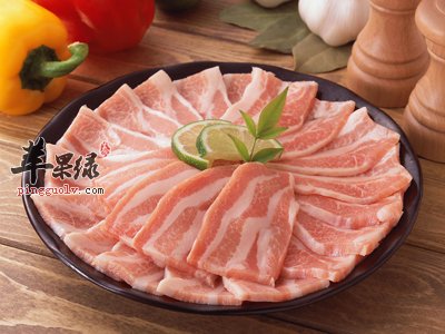 生猪肉片