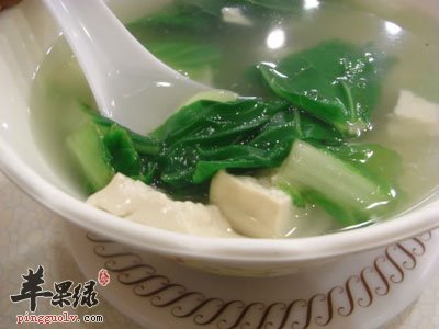 青菜豆腐汤