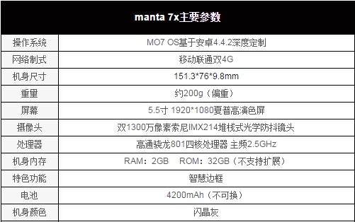 全球首款无按键手机 智慧边框manta 7x评测