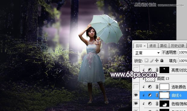 Photoshop调出林中果子照片暗色逆光效果图,PS教程,素材中国网