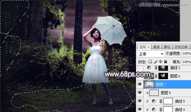 Photoshop调出林中果子照片暗色逆光效果图,PS教程,素材中国网