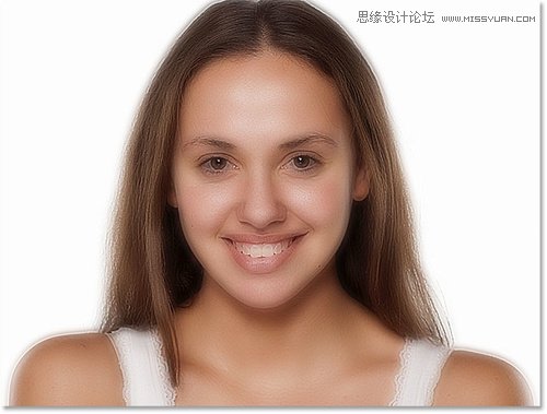 Photoshop巧用涂抹工具给人像照片磨皮,PS教程,素材中国网