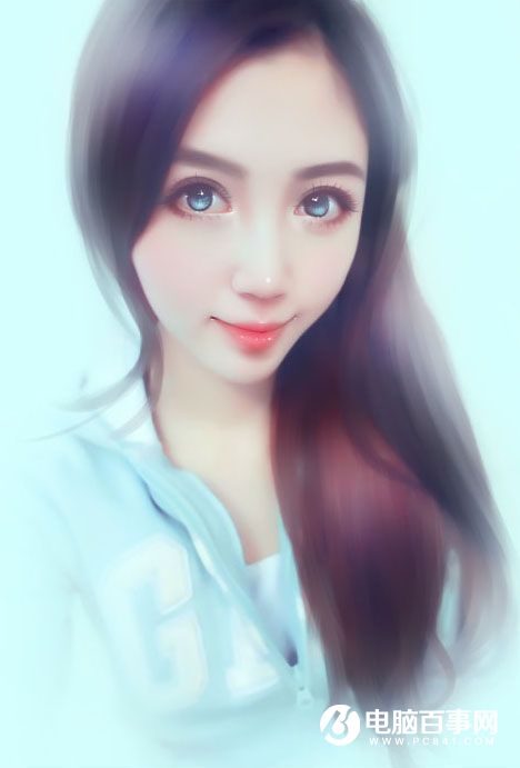 Photoshop把美女图片转为秀气的仿手绘效果教程