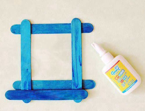 怎样利用废弃冰棒棍制作小清新相框 怎样利用废弃冰棒棍制作小清新相框