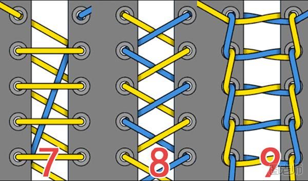 鞋带的系法图解 鞋带的24种系法