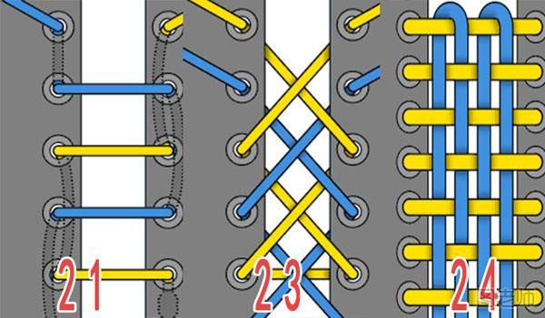 鞋带的系法图解 鞋带的24种系法
