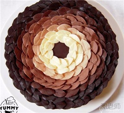 【手工DIY】巧克力树叶花型蛋糕怎么做