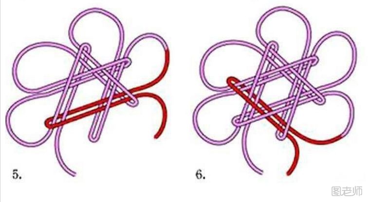 花瓣状中国结编法介绍