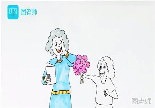 庆祝教师节儿童画