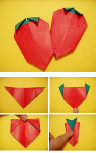 折纸教程 草莓的折法