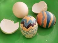 废物利用 手工制作鸡蛋壳绘画