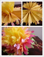 手工diy 自制美丽的纸花