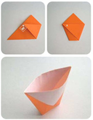 手工折纸教程 水杯的折法