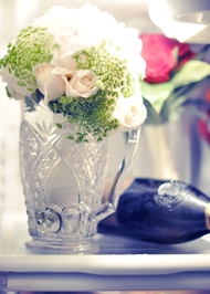 手工DIY新娘手捧花 牡丹与玫瑰的搭配