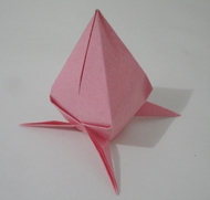 折纸桃子图解教程 教你立体桃子的折法
