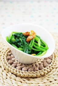 低热量食谱 海米菠菜