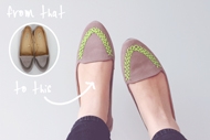 手工DIY制作 教你如何简单改造平底鞋