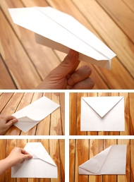 折纸飞机的方法图解