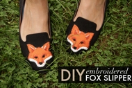 鞋子大改造 给鞋子DIY可爱的狐狸图案