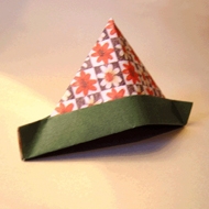 教你折纸帽子的折法图解