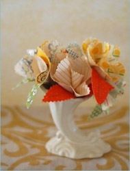布艺diy 用鲜艳的花布制作美丽的花朵