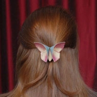 布艺diy 制作漂亮的蝴蝶发夹