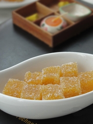 芒果味手工果汁软糖 百分百纯果汁安全无添加