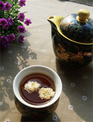节后减肥茶——菊花普洱茶