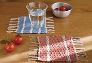 绳艺编织 编织简单清新杯垫