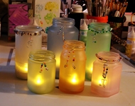 玻璃瓶制作漂亮烛光灯 教你如何变废为宝