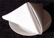 粽子形状的餐巾折叠