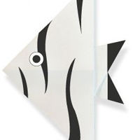 DIY儿童手工折纸图片教程  美丽的天使鱼折纸图解