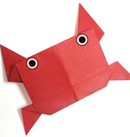 DIY小螃蟹折纸图片教程  可爱动物折纸