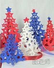 不能错过的手工折纸彩色圣诞树制作教程