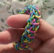 矩形皮筋手链编织教程