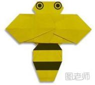 超级简单又可爱的小蜜蜂折纸手工