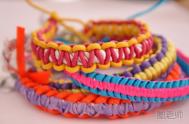 简单彩色手绳编织教程
