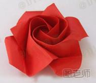 情人节折纸花玫瑰 给亲爱的他的礼物