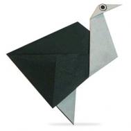 可爱的折纸鸵鸟的折法 动物折纸教程