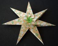 漂亮的折纸星星 七角星折纸图解